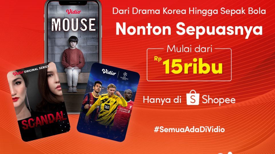 Vidio Premier Platinum Mulai 15 Ribuan di Promo Road to 4.4 Sale Shopee