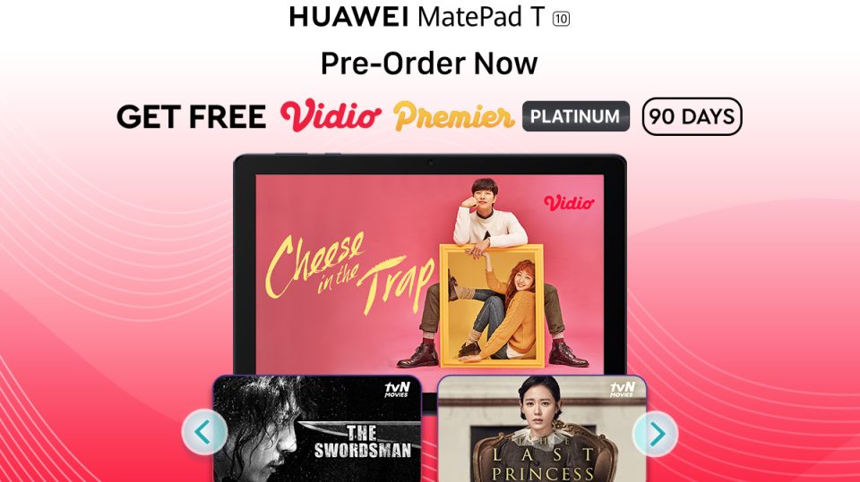 Promo Huawei MatePad T10 Dapat GRATIS Vidio Premier Platinum