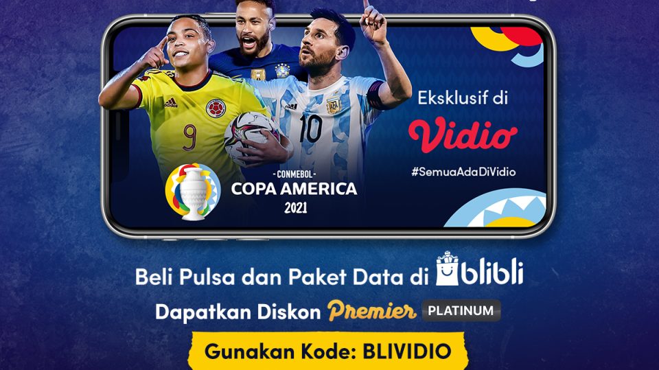 Promo Beli Pulsa di Blibli, Dapat Diskon Vidio Premier Platinum