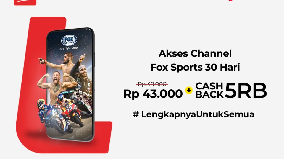 Promo Fox Sports LinkAja di Vidio, langganan Fox Sports cuma Rp 43.000, + Cashback 5 Ribu. Cek sekarang!