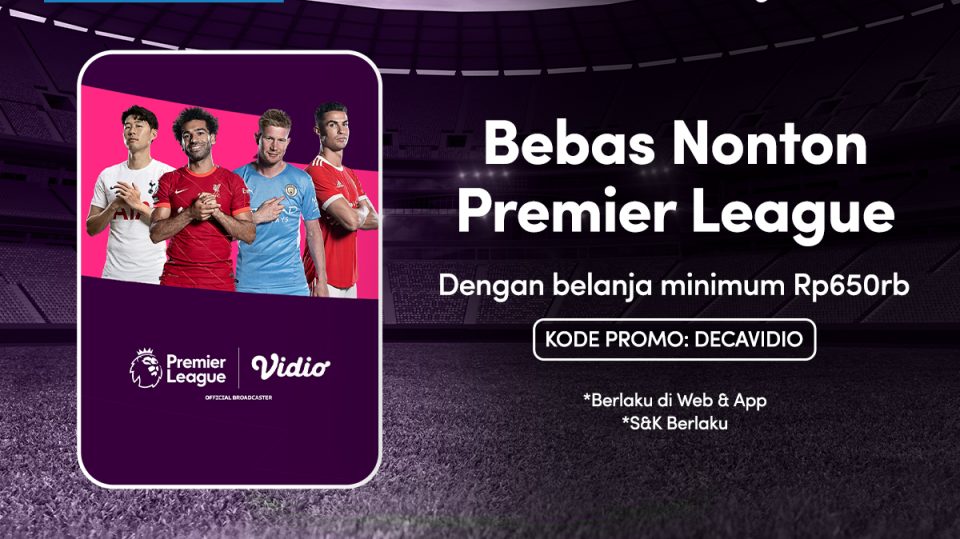 Belanja 650 Ribu di Decathlon Dapat 1 Bulan Vidio Diamond Gratis!
