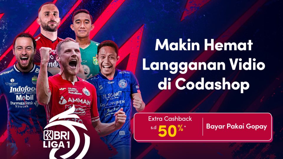Langganan Vidio Makin Hemat Lewat Codashop, Bayar Pakai GoPay Cashback 50%