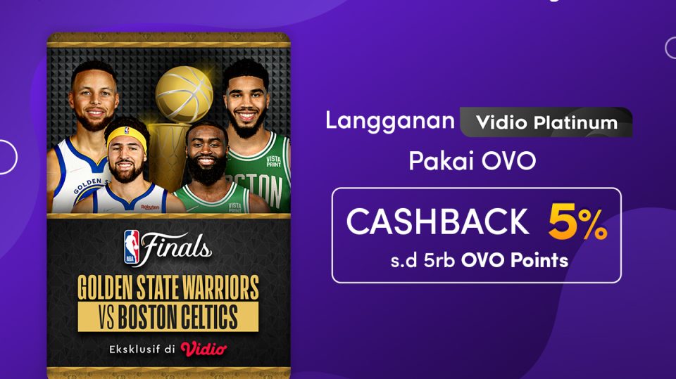 Langganan Vidio Platinum dapatkan Cashback OVO 5%