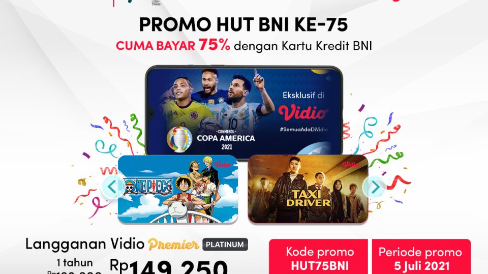 Promo Gebyar HUT ke-75 BNI, Beli Premier Platinum Cuma Bayar 75%!