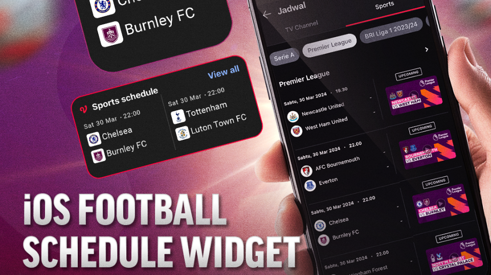 Vidio iOS Schedule Widgets