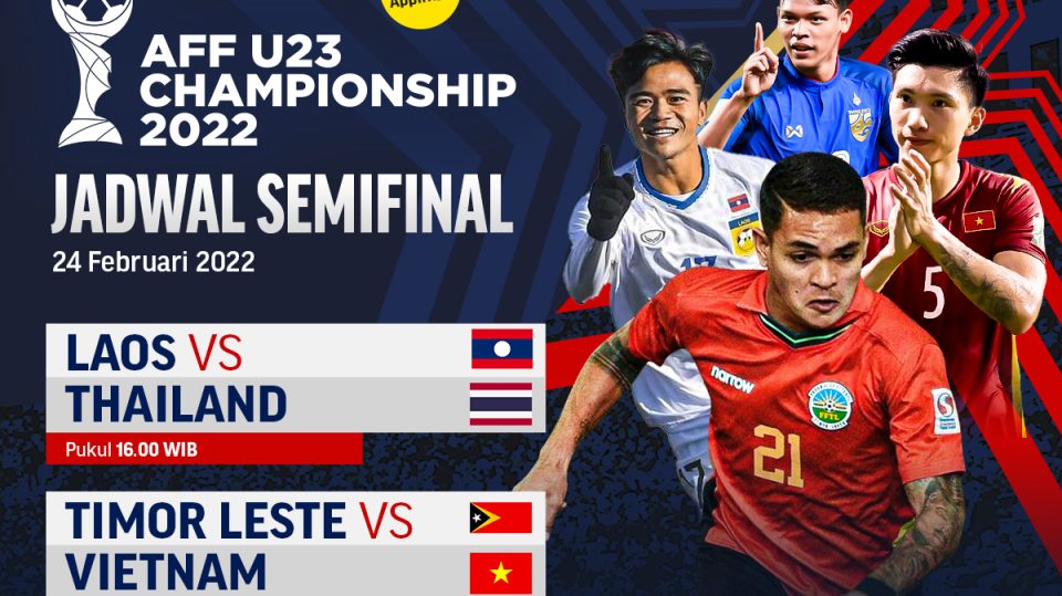 Jadwal Semifinal Piala AFF U-23 2022 Live Streaming di Vidio