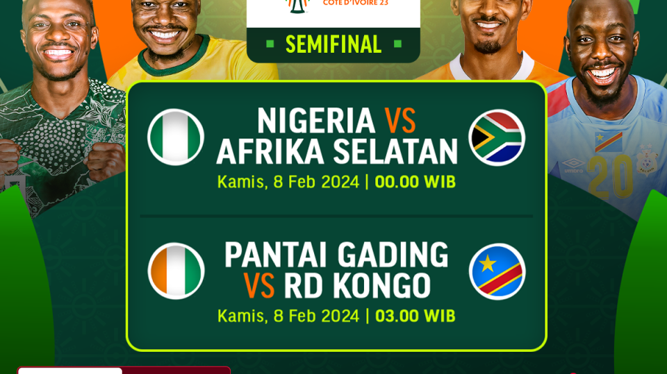 Jadwal AFCON Semifinal