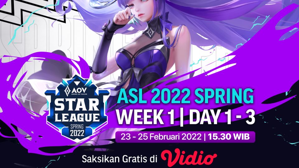 Live Streaming AOV Star League ASL 2022 Spring Week 1