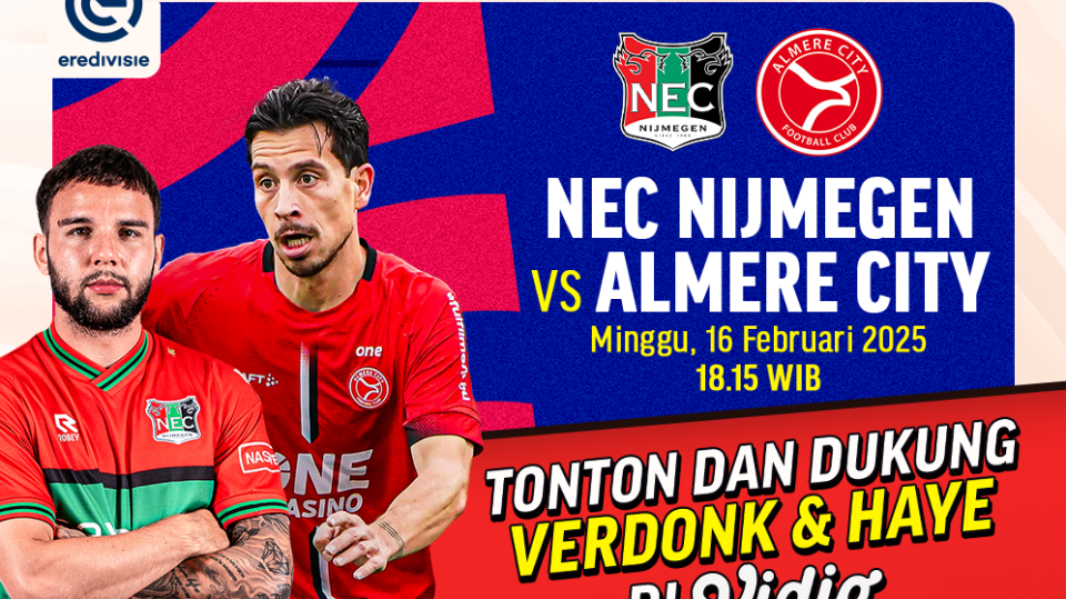 live streaming nec vs almere eredivisie