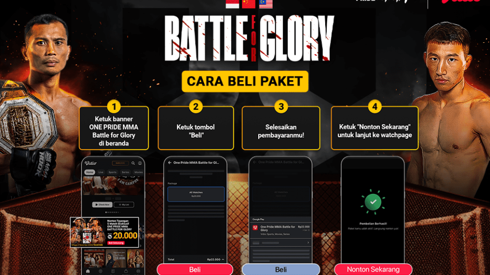 Saksikan ONE Pride MMA tayang di Vidio. (dok. vidio.com)