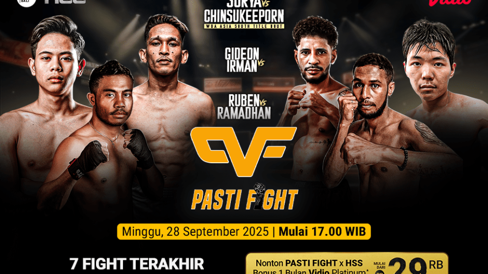Saksikan Live Streaming Pasti Fight x HSS eksklusif di Vidio. (dok. vidio.com)