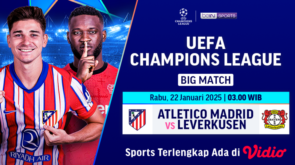 live streaming atletico madrid vs leverkusen liga champions