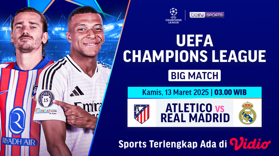 live streaming atletico madrid vs real madrid liga champions