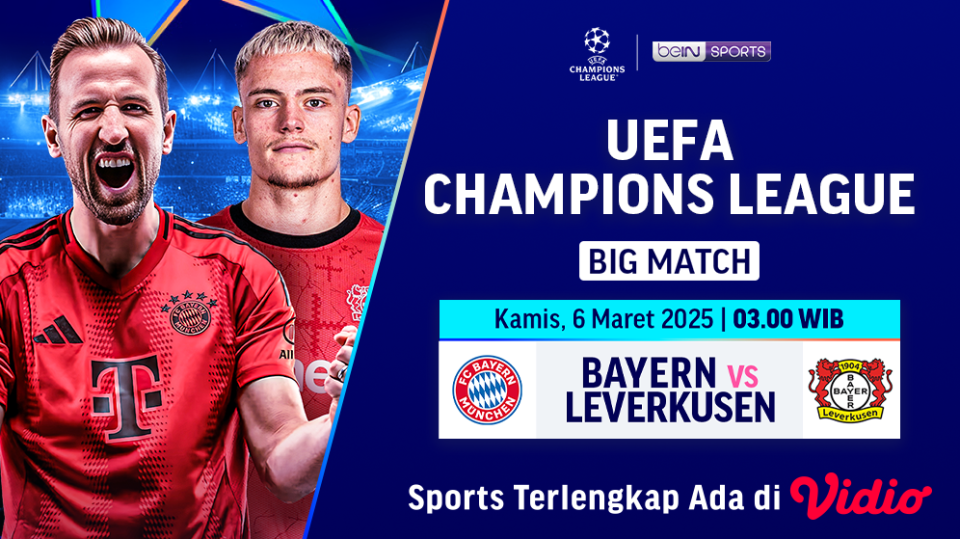 live streaming bayern vs leverkusen liga champions