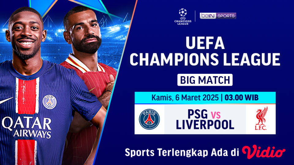 live streaming psg vs liverpool liga champions
