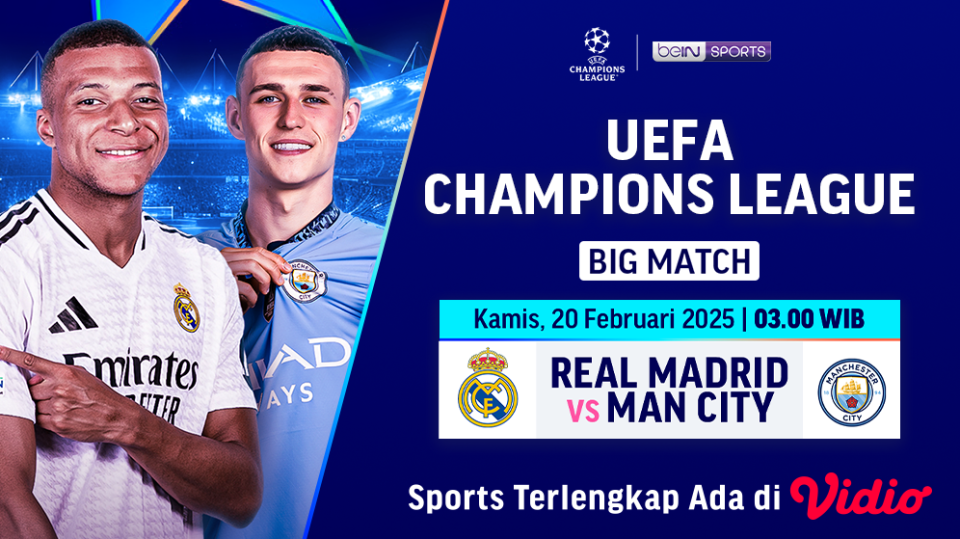 live streaming real madrid vs manchester city liga champions