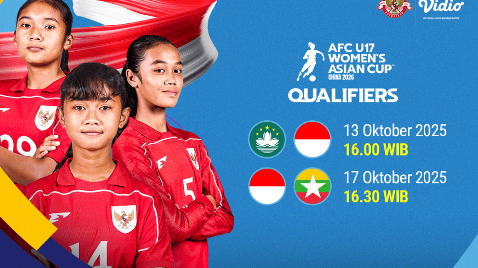Jadwal Timnas Putri Indonesia eksklusif live di Vidio. (dok. vidio.com)