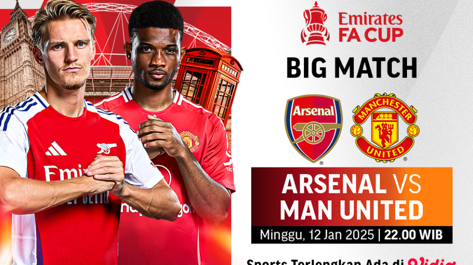 Link live streaming arsenal vs manchester united fa cup