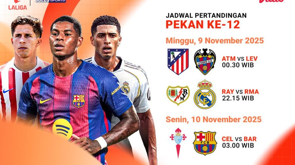 Saksikan LaLiga pekan ke-12 di Vidio.