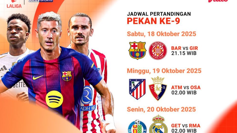 Saksikan LaLiga pekan 9 di Vidio (dok. vidio.com)