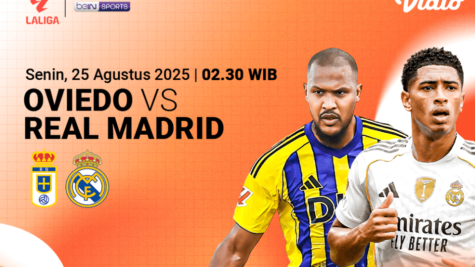 Live streaming Real Oviedo vs Real Madrid di Vidio. (dok. vidio.com)