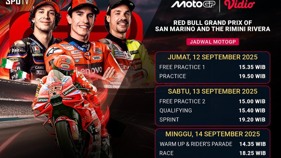 Live streaming MotoGP 2025 San Marino eksklusif di Vidio. (dok. vidio.com)