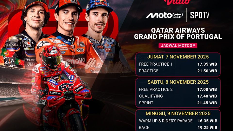 Saksikan MotoGP Portugal 2025 eksklusif di Vidio.