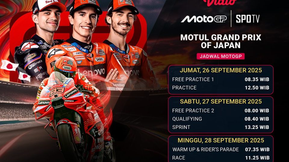 Live streaming MotoGP 2025 Jepang eksklusif di Vidio. (dok. vidio.com)