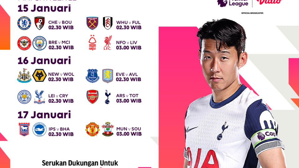 jadwal siaran langsung arsenal vs tottenham liga inggris