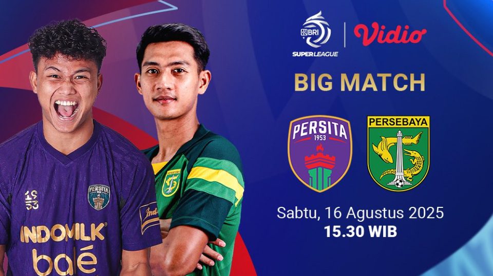 Persita vs Persebaya live di Vidio