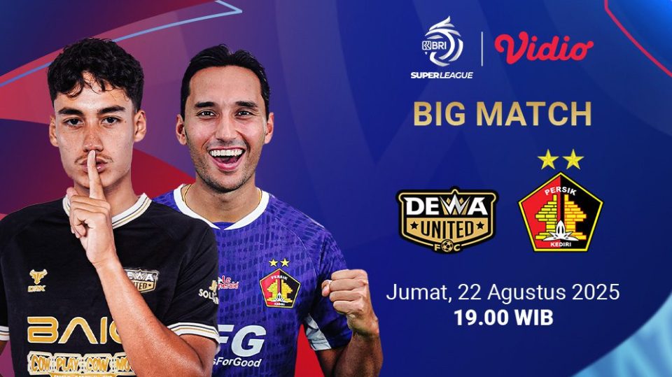Live streaming Dewa United vs Persik Kediri di Vidio. (dok. vidio.com)