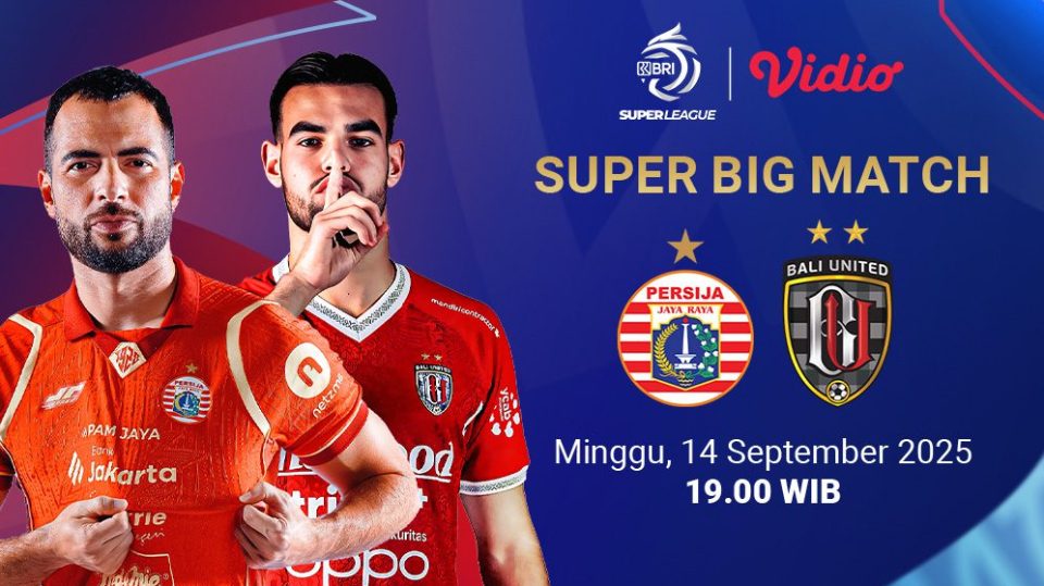 Live streaming Persija vs Bali United eksklusif di Vidio. (dok. vidio.com)