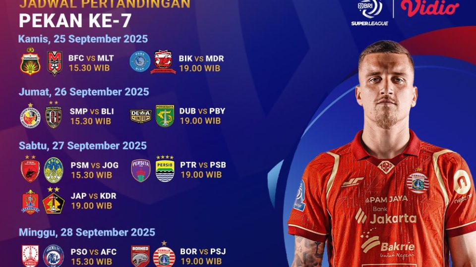 Live streaming BRI Super League week 7 eksklusif di Vidio. (dok. vidio.com)