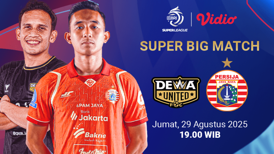 Live streaming Dewa United vs Persija eksklusif di Vidio. (dok. Vidio.com)
