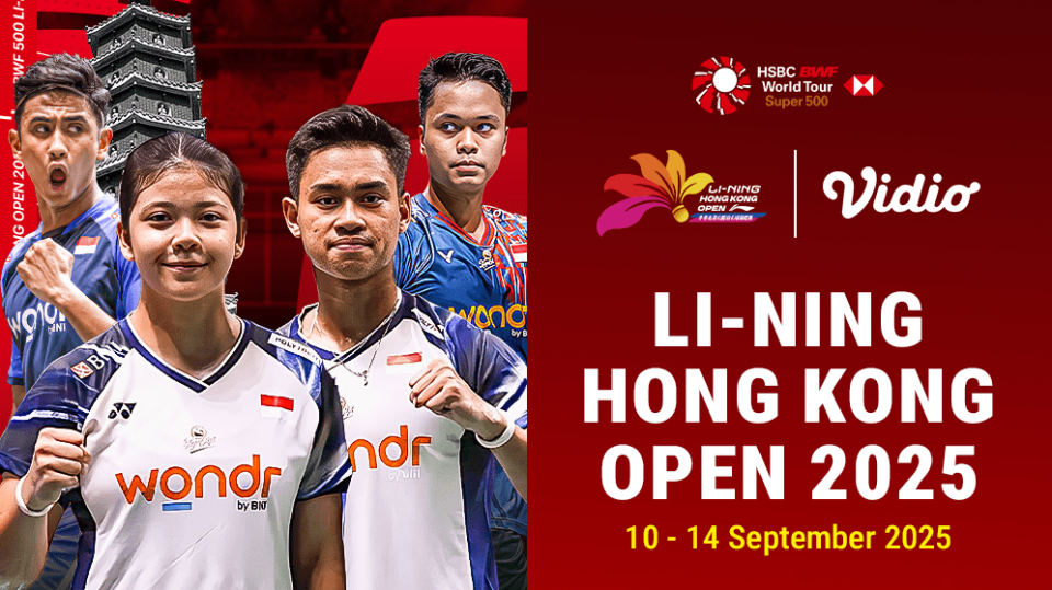 Live streaming Badminton Hong Kong Open eksklusif di Vidio. (dok. vidio.com)