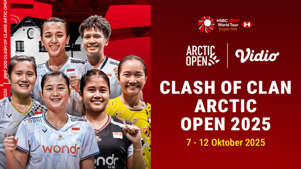 Live streaming Badminton Arctic Open 2025 eksklusif di Vidio. (dok. vidio.com)