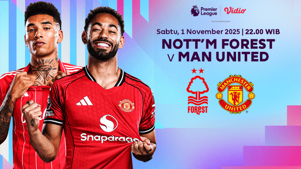 Saksikan Nottingham Forest vs Man United eksklusif di Vidio.
