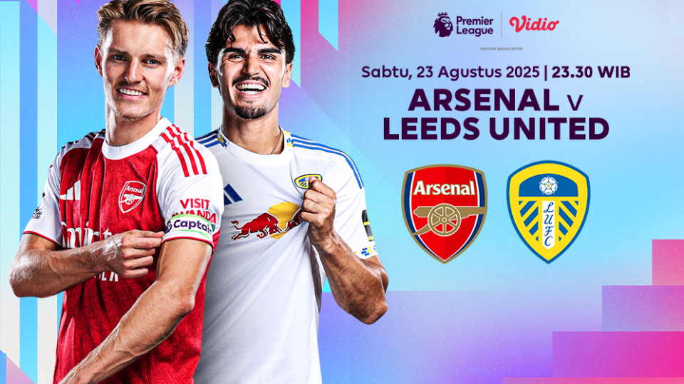 Streaming Arsenal vs Leeds United eksklusif di Vidio. (dok. vidio.com)