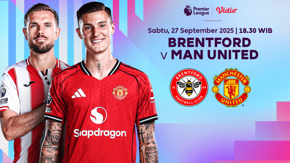 Live streaming Brentford vs Manchester United eksklusif di Vidio. (dok. vidio.com)