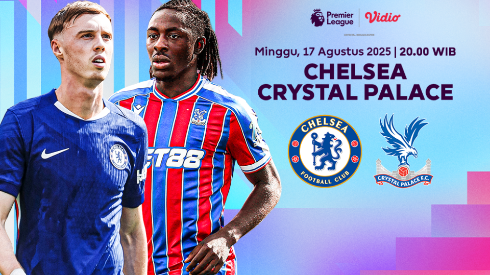 Live streaming Chelsea vs Crystal Palace ekslusif di Vidio (dok. vidio.com)