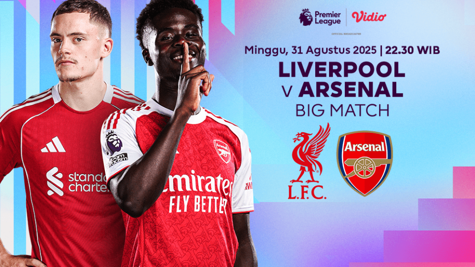Live streaming Liverpool vs Arsenal eksklusif di Vidio. (dok. vidio.com)