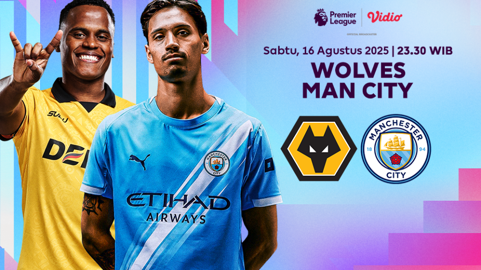 Live streaming Wolves vs Man City di Vidio