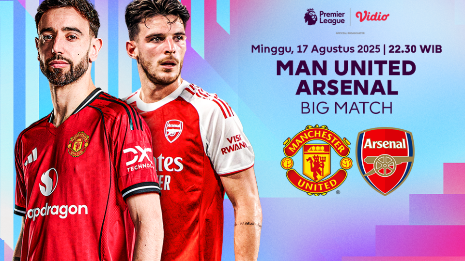 Live streaming MU vs Arsenal eksklusif di Vidio