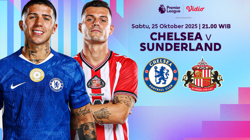 Saksikan Chelsea vs Sundrland live di Vidio. (dok. vidio.com)