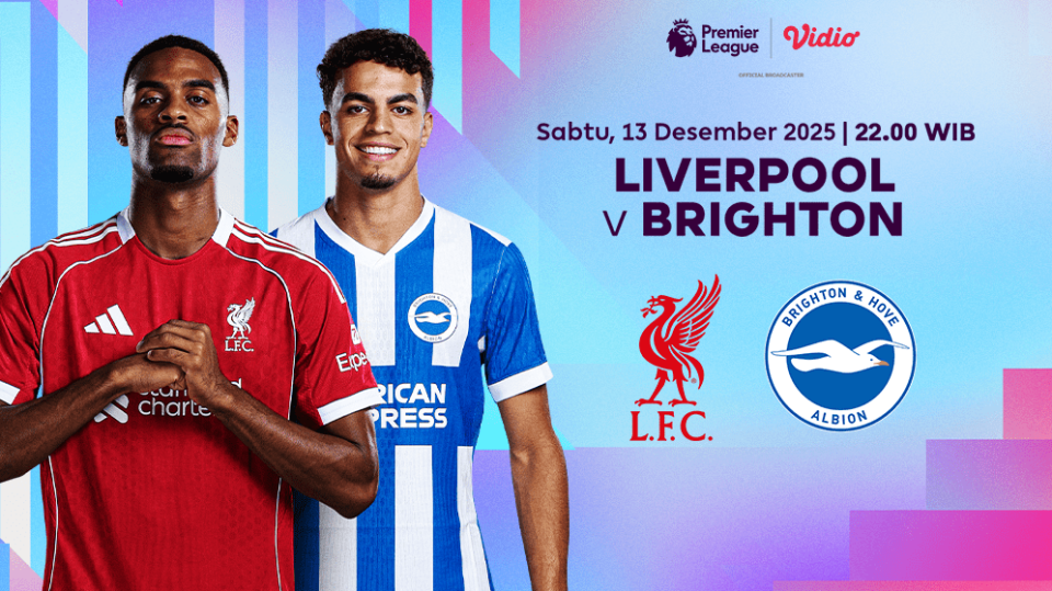 Saksikan Liverpool vs Brighton eksklusif di Vidio.
