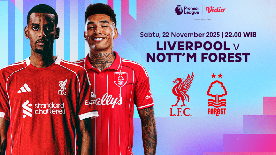 Saksikan Liverpool vs Nottingham Forrest eksklusif di Vidio.