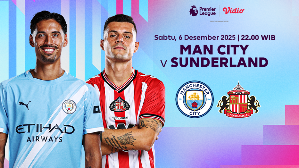 Saksikan Man City vs Sunderland eksklusif di Vidio.