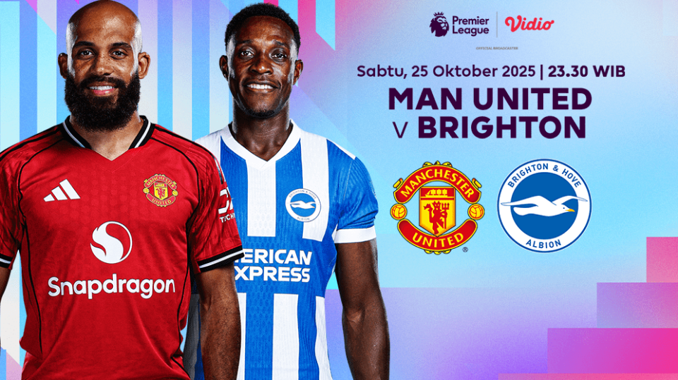 Saksikan Man United vs Brighton eksklusif di Vidio. (dok. vidio.com)