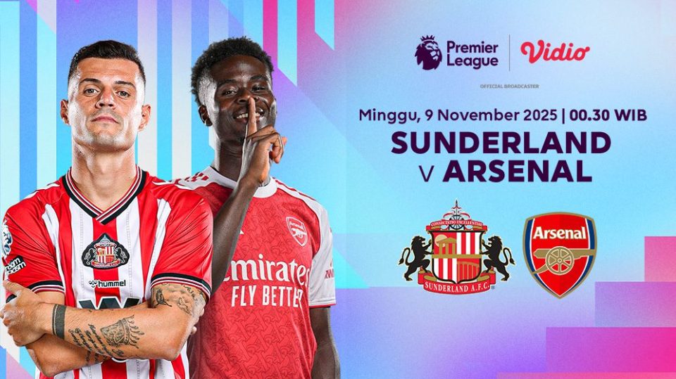 Saksikan Sunderland vs Arsenal eksklusif di Vidio.