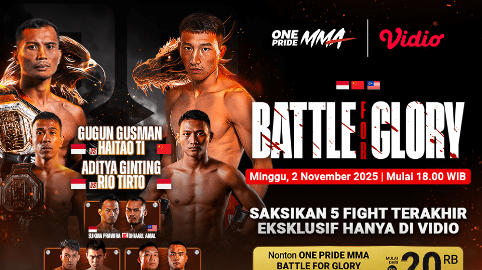 Saksikan ONE Pride MMA: Battle for glory di Vidio. (dok. vidio.com)